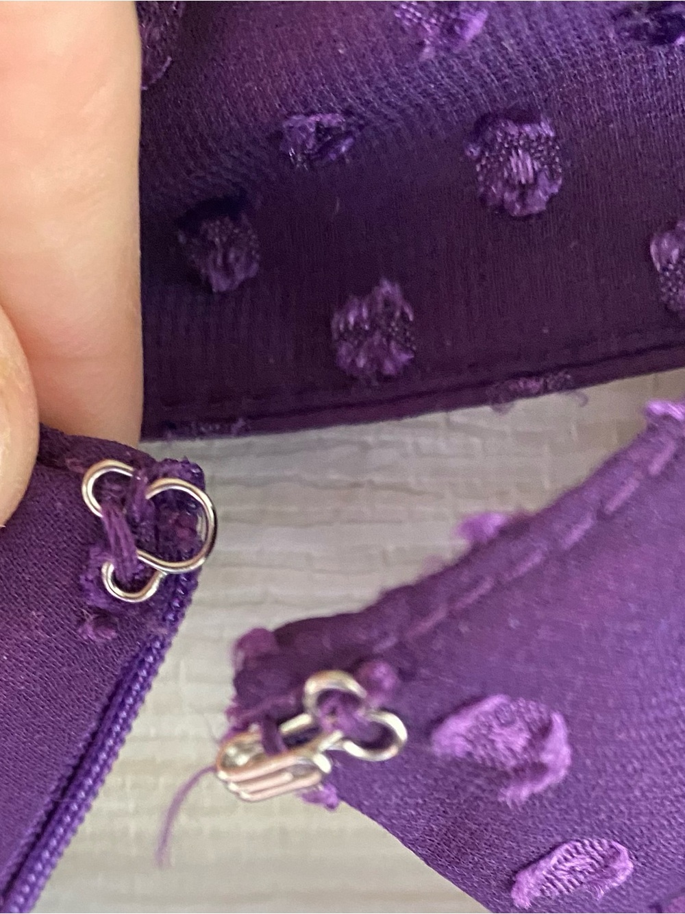 Ashley Stewart Plum Purple Ruffled Sleeve Jumpsuit - Picture 10 of 11